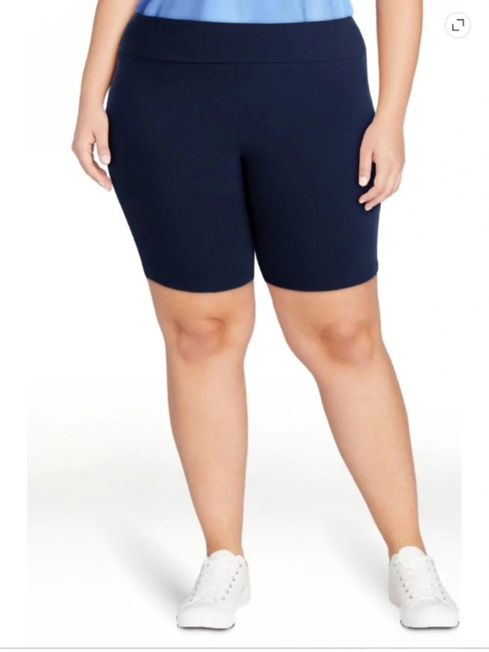 Terra and Sky Women’s Dark Navy Bike Shorts Size 4X NWT